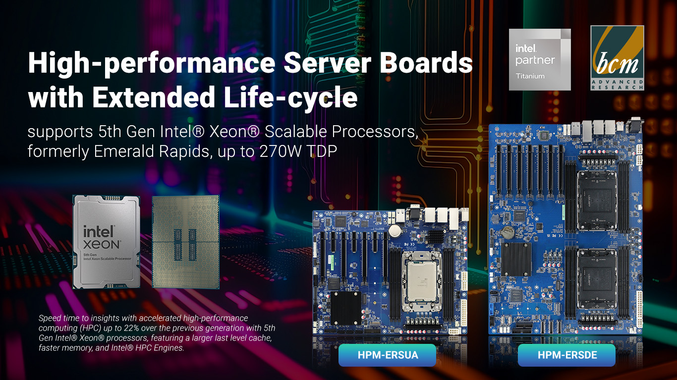 5th Gen Intel® Xeon® Scalable Server Boards