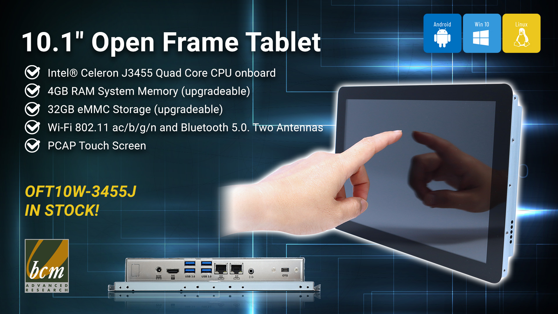 M10 in Open Frame Tablet all-in-one