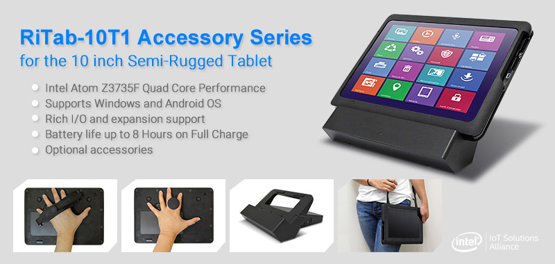 BCM RiTab-10T1 10” Semi Rugged Tablet Accessory Series Now Available